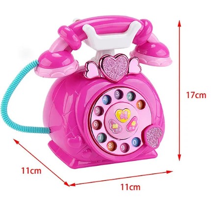 Parteet Classic Old Style Musical Landline Telephone for Kids with Story and Poetry Sound Baby Phone Mobile Musical Toys for Children