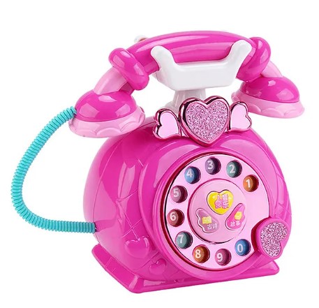 Parteet Classic Old Style Musical Landline Telephone for Kids with Story and Poetry Sound Baby Phone Mobile Musical Toys for Children